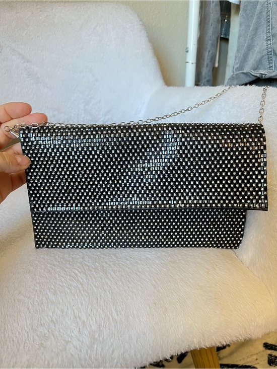 Natasha Handbags - 🖤✨ Black Rhinestone Evening Clutch Chain Bag
